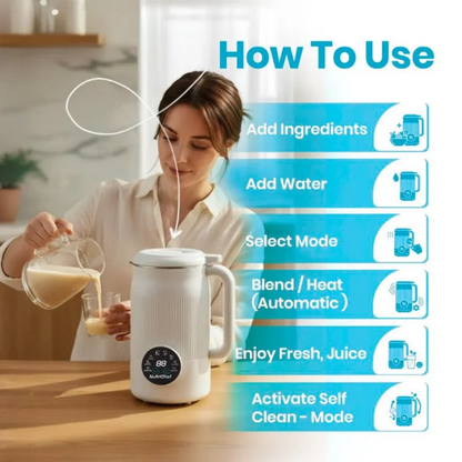 NutriChef Pro The 8-in-1 Multifunction Nut Milk, Juice Maker And More.